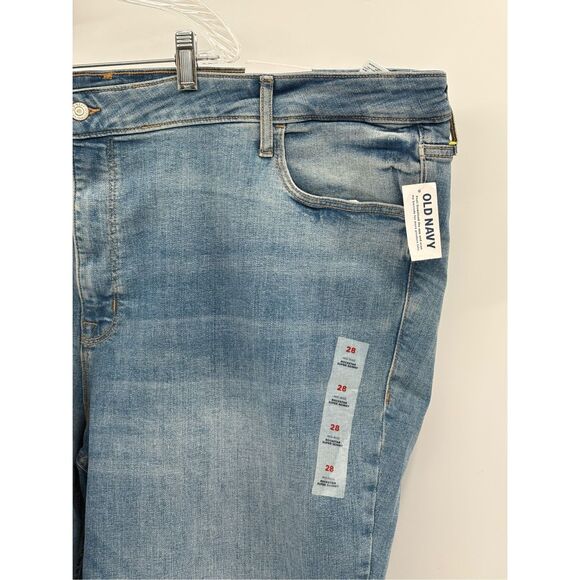 Old Navy Jeans Rockstar Women's Plus Size‎ 28 Blue Super Skinny Mid Rise New - Picture 3 of 12